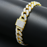 Alamode Sterling Silver Cuban Bracelet